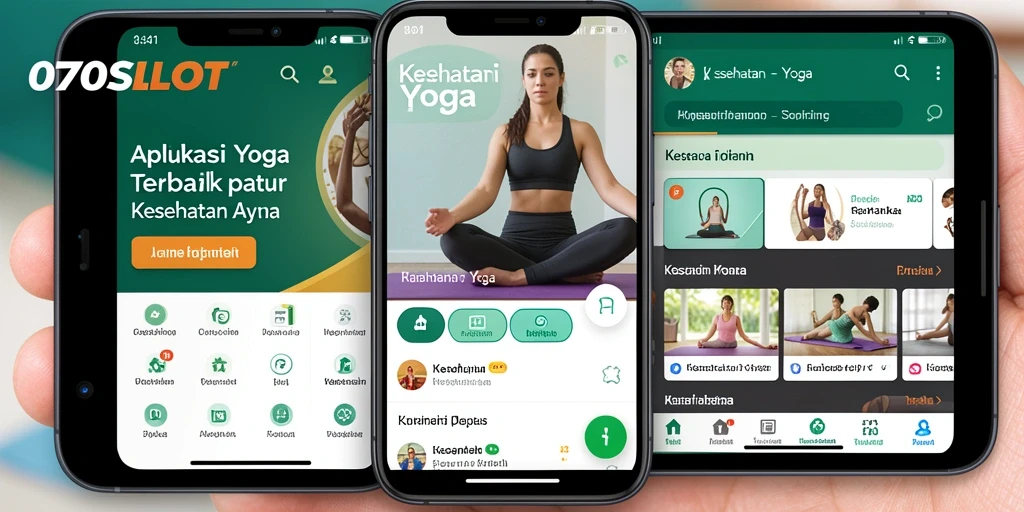Tampilan antarmuka aplikasi Yoga yang intuitif dan interaktif.