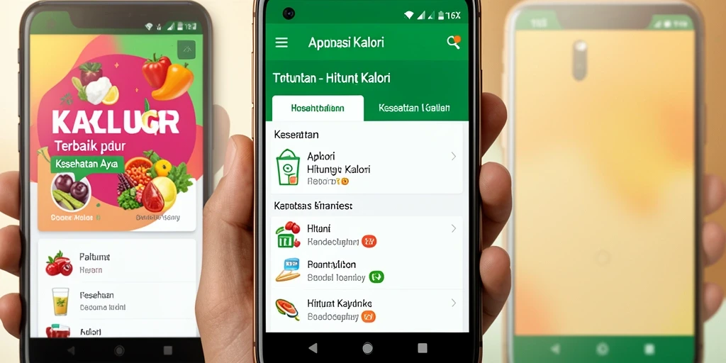 Antarmuka aplikasi 116X yang menampilkan fitur Hitung Kalori.