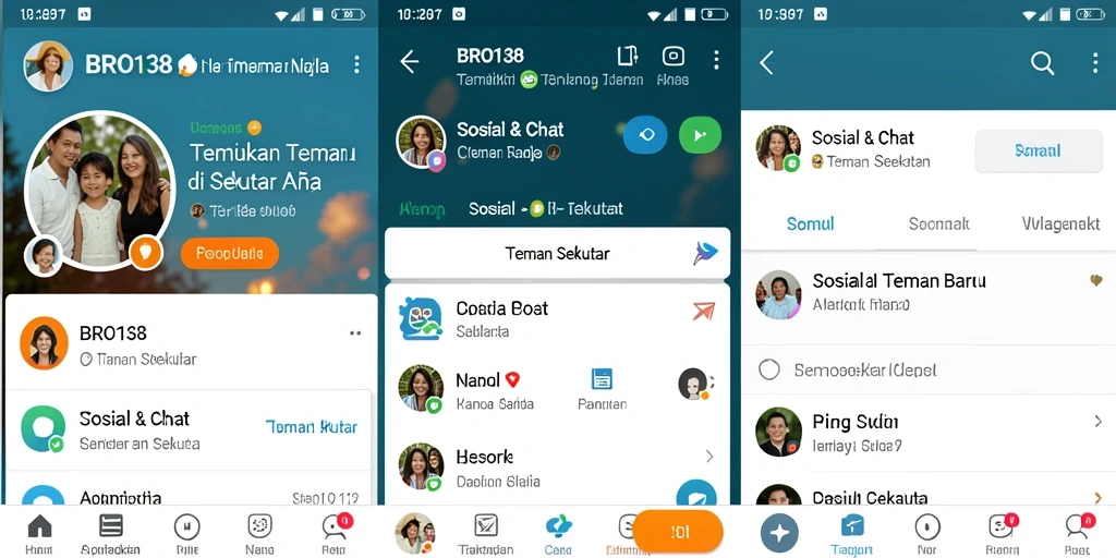 Tampilan antarmuka BRO138 yang intuitif dan menarik untuk menemukan teman baru.