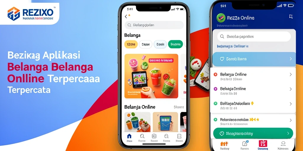Antarmuka aplikasi REZIXO yang user-friendly dan menarik.