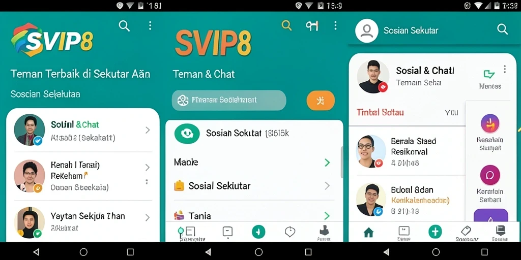 Antarmuka pengguna SVIP8 yang sederhana dan menarik.
